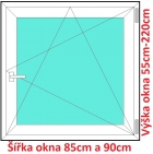 Plastov okna OS SOFT ka 85 a 90cm
